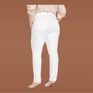 NWT High-Waisted Wow Straight White Jeans 20 R
